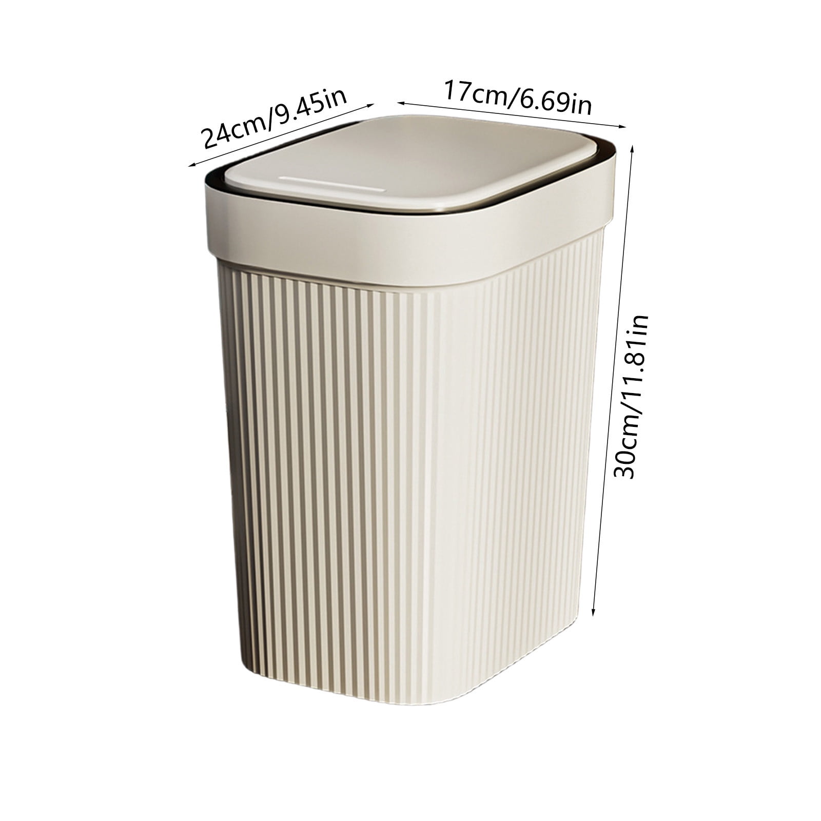 Touch Trash Can under $5! Cagogo Press Top Trash Can with Flip Lid, Kitchen Bathroom Garbage Bin, Space Saving Waste Basket, Touch Top Trash Can, Modern Household Waste Container