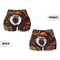 thumbnail image 5 of Kdxio A Cup Of Black Coffee On A Saucer Print Workout Shorts for Women Seamless Soft Smooth Gym Yoga Scrunch Active Shorts, 5 of 9