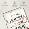 thumbnail image 6 of Elephant Stock Christmas Wonderful Time Wall Art - Vertical Multi Panel Canvas - Living Room Wall Decor - Holiday Multi Panel - White And Brown Decor By Wild Apple Portfolio - 20" x 32", 6 of 8