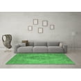thumbnail image 3 of Ahgly Company Indoor Square Oriental Emerald Green Industrial Area Rugs, 7' Square, 3 of 4