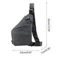 thumbnail image 3 of Kyusrd Men's Chest Bag Shoulder Bag Messenger Bag Shoulder Bag Travel Chest Bag Casual Backpack For Traveling, Hiking, 3 of 9