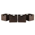 thumbnail image 1 of Granville Foldable 4-pc Small Corn Husk Baskets  Chocolate, 1 of 1