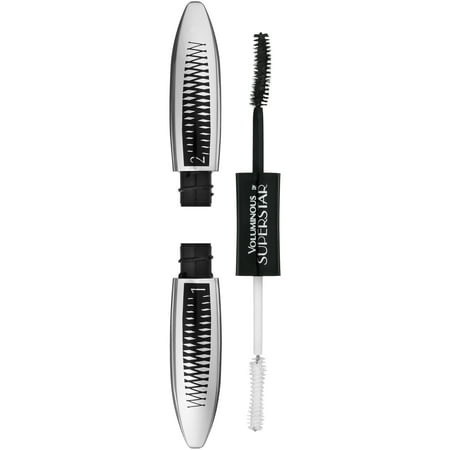 L'Oréal Paris Voluminous Superstar Washable Mascara, Blackest Black, 0.41 Fl Oz