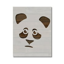 Sad panda Ears Stencil Template Reusable 8.5 x 11 for Painting on Walls, Wood, Etc. By Stencilville