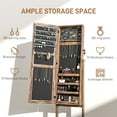 thumbnail image 4 of HOMCOM Jewelry Cabinet Floor Standing, Lockable Jewelry Organizer, 4 of 9