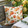thumbnail image 3 of Throw Pillow Covers, Orange Pumpkins Fall 24x24 Pillow Covers for Couch/Sofa/Bed, Rustic Leaves Thanksgiving Farmhouse Decorative Square Linen Cushion Pillowcase for Home Decor, 3 of 9