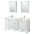 thumbnail image 4 of Wyndham Collection WCS202072DWHWQUNSMED Deborah 72" Free Standing Double Basin Vanity Set, 4 of 6