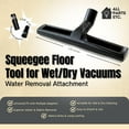 thumbnail image 2 of 1.25" Squeegee Floor Tool for Wet & Dry Use, Heavy-Duty Vacuum Accessory with 2 Adapters (1-3/8" & 1.5") – Compatible with Shop-Vac, Craftsman, Milwaukee, Hart & More, 2 of 6