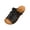 Black, variant on Vintage Lace Up Slide Mules, Cutout Open Toe Platform Sandals, Distressed Summer Casual Slides, Women Lace Up Cutout Slide Sandals Open Toe Vintage Platform Slip On Summer Casual Mules, Khaki 5.5