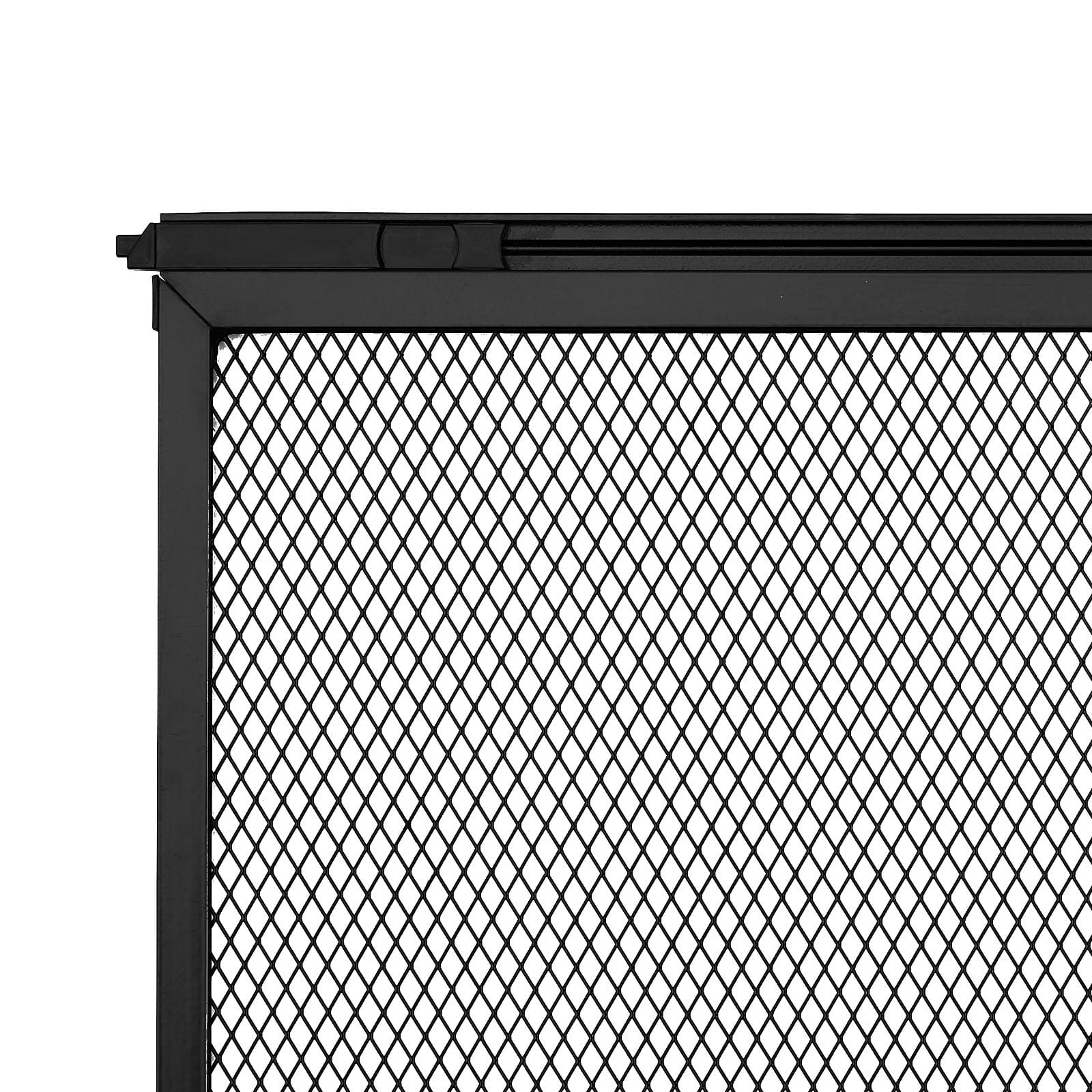RV Screen Door Protector, 22.5 x 20 inch Door Grille, Easy to Install and Disassemble, Reinforced Breathable Protective Mesh, Aluminum Alloy Camper RV Entry Protector for Pet Protection, Black