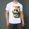 thumbnail image 2 of Women Oversize T-ShirtCat Summer Casual Short Sleeve Loose Tee Tops, 2 of 5