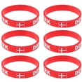 thumbnail image 2 of Pulsera deportiva de moda de pulsera de silicona de 6 piezas (Dinamarca), 2 of 5