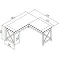 thumbnail image 1 of Bush Furniture Key West 60W L Shaped Desk in Washed Gray - Engineered Wood, 1 of 7