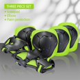 thumbnail image 5 of 6pcs Set of Knee Pads Elbow Pads Guards Protective Gear Set Safety Gear for Roller Skates Cycling Bike Skateboard Inline Skatings Scooter Riding Sports -Green, 5 of 7