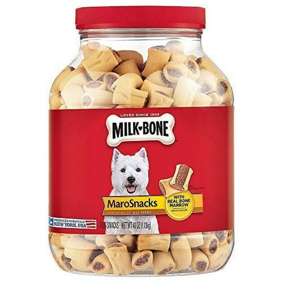 Milk-Bone MaroSnacks Dog Treats, Beef, 40 Ounce (Pack of 2) All Size Dogs Beef 40 Ounce (Pack of 2)