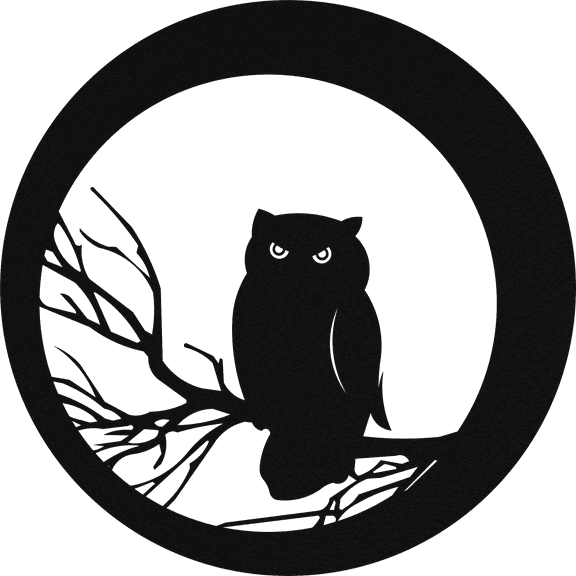 Halloween Owl - Metal Wall Art