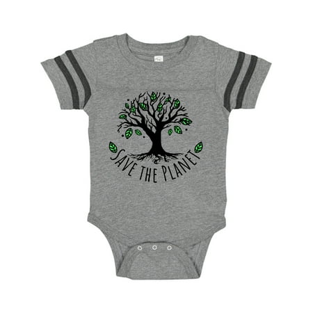 

Inktastic Save the Planet Tree Design with Green Leaves Gift Baby Boy or Baby Girl Bodysuit