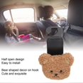 thumbnail image 3 of car seat back headrest hook portable cute plush bear decor car seat hook for bottle bib baby supplies brown bear, 3 of 5
