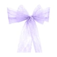 thumbnail image 2 of AUNVITO Chair Back Gauze Chair Back Decoration Lace Jacquard 7 x 108 Inch Chair Sash Bow Tie for Wedding Party Home Decoration Item, 2 of 6