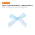 thumbnail image 4 of Unique Bargains 50Pcs Mini Ribbon Bow 1.8 inch Mini Fabric Satin Ribbon Flower Bows Light Blue, 4 of 7