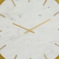 thumbnail image 4 of DecMode 19" Gold Marble Round Wall Clock with White Face, 4 of 7