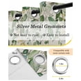 thumbnail image 6 of Sage Green Eucalyptus Blackout Curtains 72 Inches Long, Farmhouse Weeping Leaves Linen Thermal Insulated Black Out Curtains, Darkening Window Curtain Drapes for Bedroom Living Room 52"x72" 2 Panels, 6 of 9