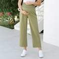 thumbnail image 2 of Maternity Pants Casual Loose Wide Leg Cozy Pants Sweatpants High Waisted Lounge Pants, 2 of 5