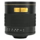 thumbnail image 2 of Lente de espejo con enfoque manual y teleobjetivo de 500 mm F6.3 con anillo adaptador para cámara Sony NEXMount (negra), 2 of 12