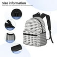 thumbnail image 5 of Haiem Airplane Lightweight Backpack for School, Classic Basic Water Resistant Casual Daypack for Travel with Bottle Side Pockets, 5 of 8