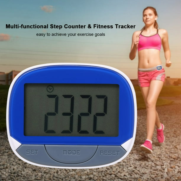 Multi functional Step Counter 3D Pedometer with Clip for Fitness Tracker for Tracking Steps Walking