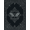 Black Gray, Pattern 3, variant on ODIKA 8'x10' Washable Area Rug Moth Gothic Vintage Academia Border Traction Synthetic Boho Goth Refined for Living Room, Under Sectional, Family , Durable, Non-Slip