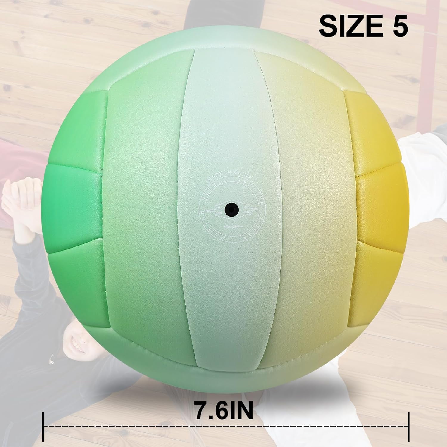 Volleyball - Durable PU Leather, Indoor/Outdoor, Soft Control, Great Airtightness for Training/Games