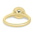 thumbnail image 5 of ESTE ORIGIN 2.00Ct Round Cut Moissanite Halo Solitaire Engagement Ring – Cathedral Setting in 10K Yellow Gold for Women, 5 of 7