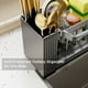 thumbnail image 5 of Porta esponjas auto drenante gris organizador con cepillo, 5 of 7