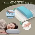 thumbnail image 2 of Almohada de viaje Vekkia de espuma viscoelástica portátil para acampar, gris, 2 of 7