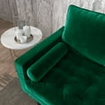 thumbnail image 3 of Kingway Furniture Mid-Century Modern Velvet Loveseat, Green, 3 of 7