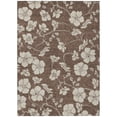thumbnail image 2 of HomeRoots 599871 8 x 10 ft. Brown & Beige Floral Washable Indoor & Outdoor Rectangle Area Rug, 2 of 5