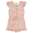 thumbnail image 4 of Btween Girls' Jumpsuits & Rompers Sleeveless Flutter Sleeve 100% Polyester, Banan (3-Pack), 4 of 4