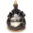 thumbnail image 2 of Aakriti Premium Ceramic Handmade Backflow Incense Holder Incense Burner Aromatherapy Ornament Home Decor Meditation Yoga (Lotus), 2 of 5