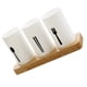 thumbnail image 4 of GOOHOCHY Escurridor de cubiertos de cocina, recipiente para palillos, base de madera para el hogar (blanco), 4 of 8