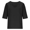 thumbnail image 6 of Cotton Linen Tops For Women，Linen Tunic Tops Linen Blouses Linen Blouses For Women Cotton Linen Shirts For Women Business Casual Outfits Lightweight Linen Blouses Cotton Blouses For Women, 6 of 7