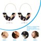 thumbnail image 5 of Pendientes vintage Qarigey 1 par azul marrón AP008231-06, 5 of 6