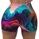 thumbnail image 2 of Fotbe Colorful Surreal Landscape Shorts Sin Costuras – Shorts Deportivos de Cintura Alta para Mujer, Elásticos para Gimnasio, Yoga, Running o Ciclismo-Medium, 2 of 8