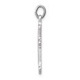 thumbnail image 2 of 925 Sterling Silver Pink Budded Croix Collier Pendentif Religieux, 2 of 8