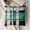 thumbnail image 3 of YINGXI Throw Pillow Covers Teal Mid Grid and Starbursts Orange Century Modern Mobile Pattern Decorative Pillow Cases Home Decor Square Pillowcases 20x20in, 3 of 5