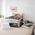 thumbnail image 6 of jejeloiu Colorful Cute Flower 7-Piece Twin Bedding Sets Kids,Kawaii Pet Animal Cat Bedding Comforter Set,Reversible, 6 of 7