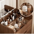thumbnail image 6 of 3-in-1 Vanity Desk with Flip Top Mirror & Glass Desktop - Small Makeup Dressing Table with 3 Drawers, Compact Dressing Table for Bedroom, Mother's Day Gift, 6 of 8