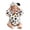 White, variant on GiLiling Toddler Spotted Dog Costume for Girls and Boys 3D Hooded Animal Jumpsuit for Halloween Dress-Up Outfit Party (White, 6-8Months)