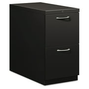 HON Flagship Mobile File/File Pedestal, Arch Pull, 28-7/8d, Black