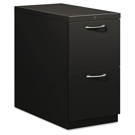 HON Flagship Mobile File/File Pedestal, Arch Pull, 28-7/8d, Black